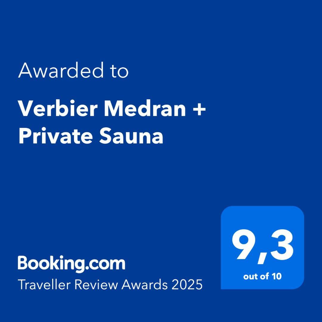Verbier Medran + Private Sauna Exterior foto